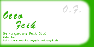 otto feik business card