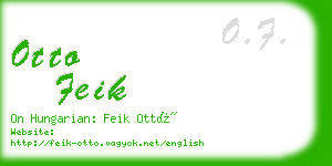 otto feik business card